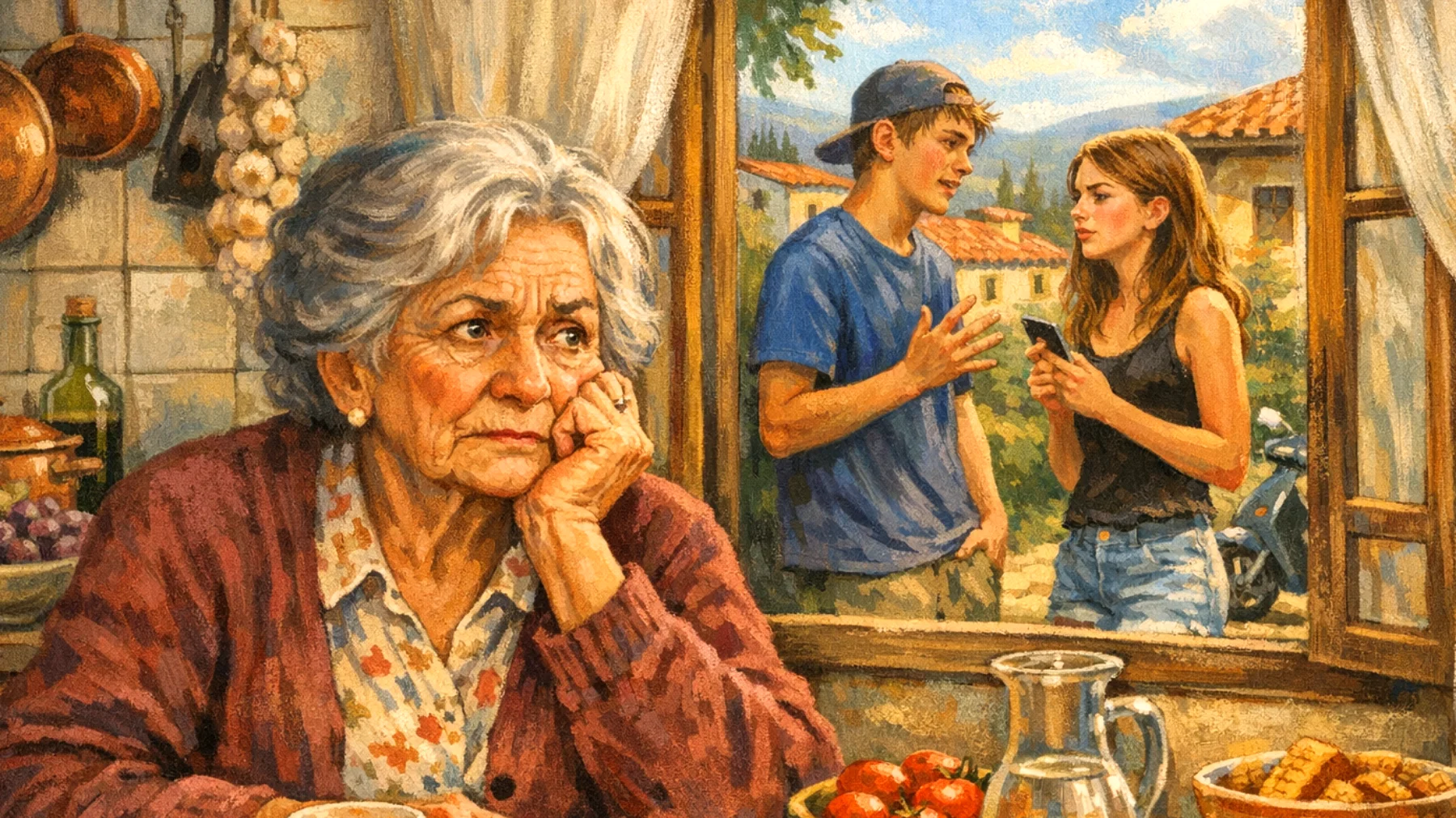 Nonna preoccupata per il futuro dei nipoti adolescenti, che teme possano non trovare la loro strada o fare scelte sbagliate"